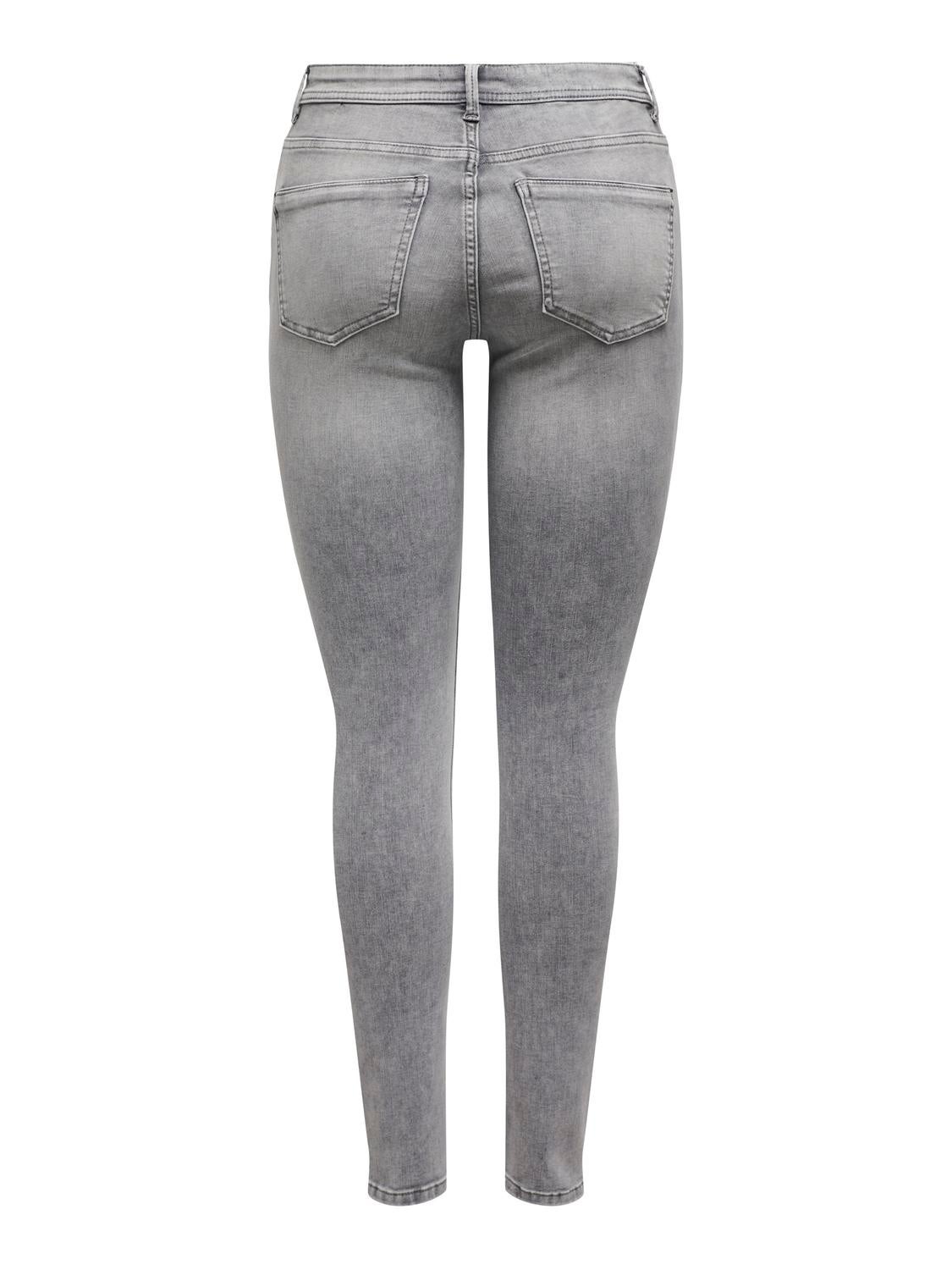 ONLWAUW Mittlere Taille Skinny Fit Jeans Medium Grey Denim
