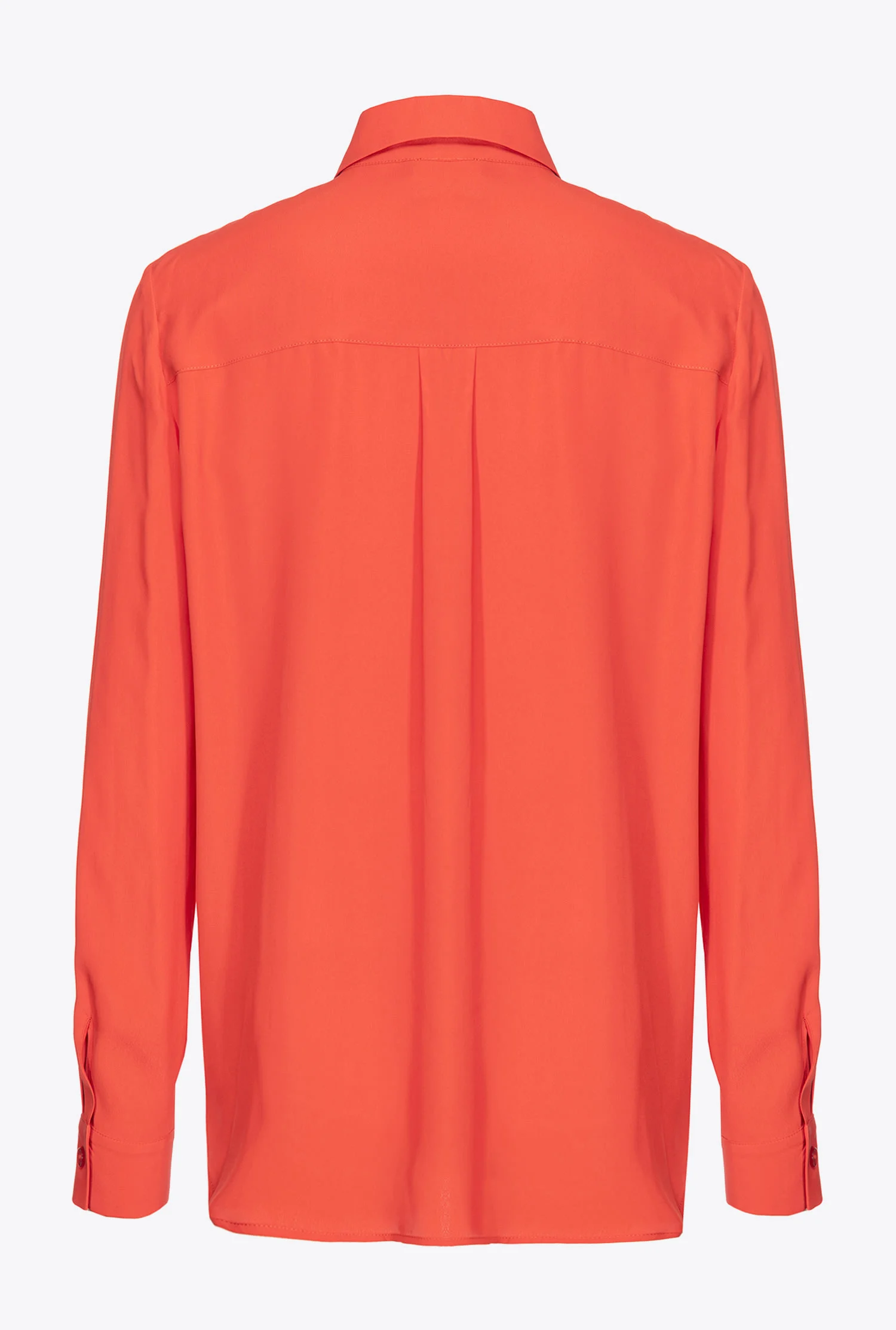 Chemise mélangée à poches poitrine | Orange