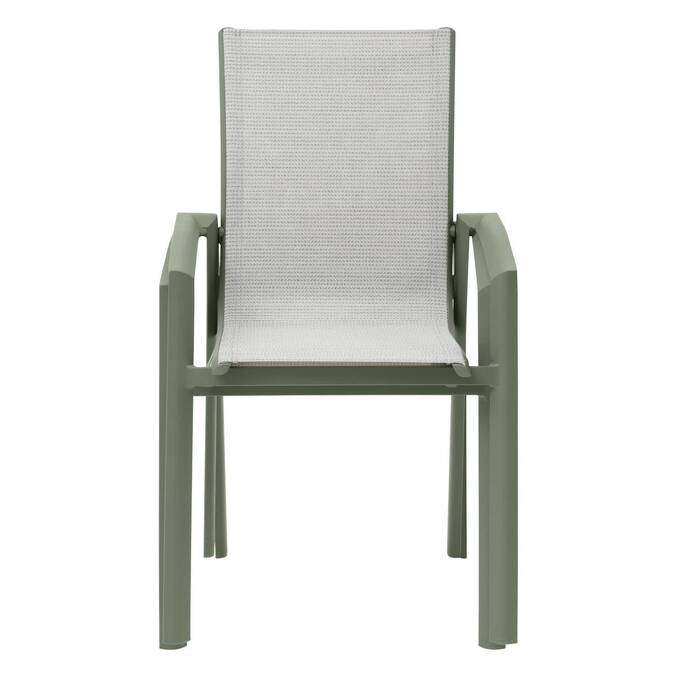 Fauteuil de jardin empilable AXANT Vert olive / Vert laurier