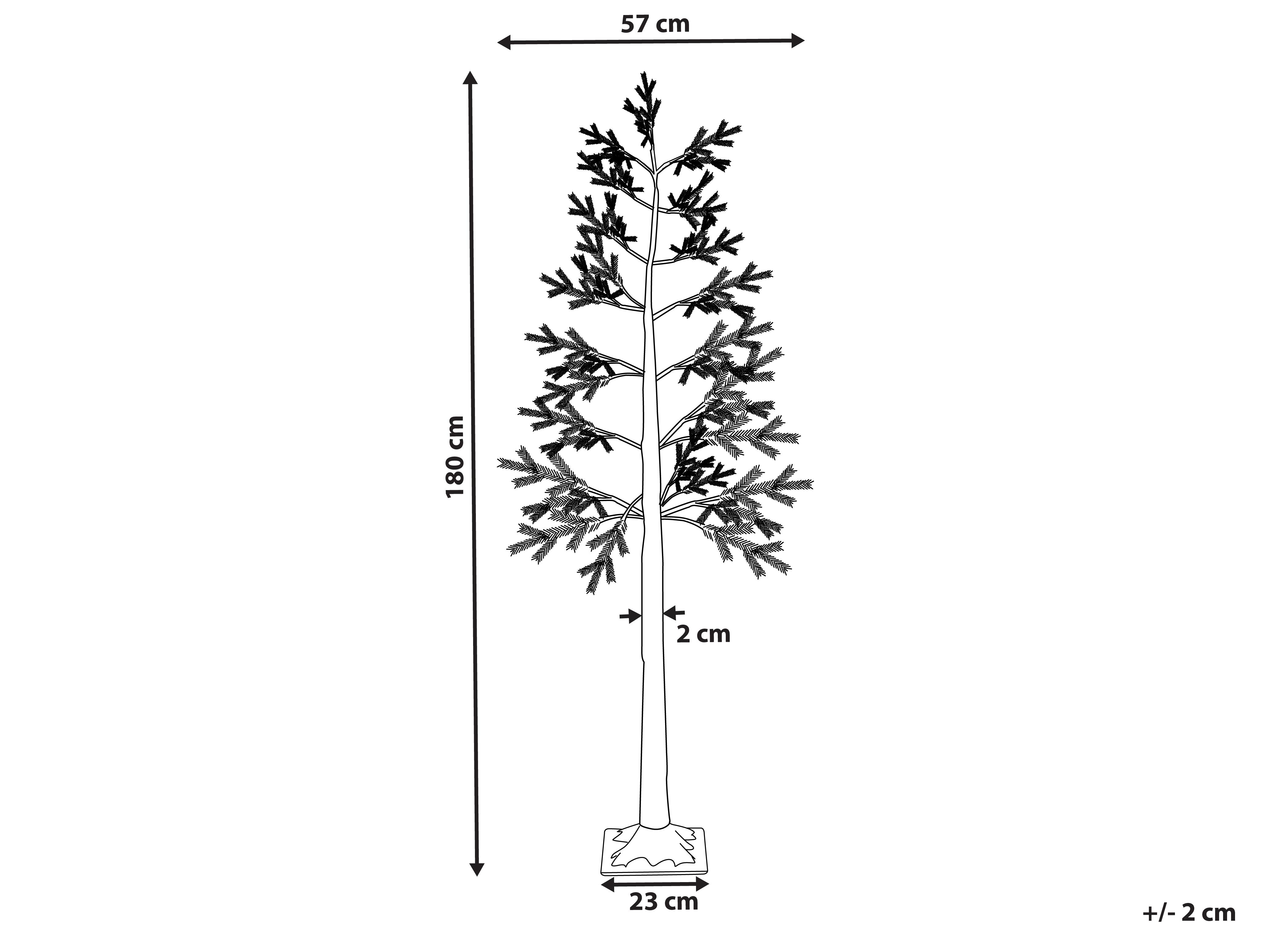 Buitendecoratie LED ALBIONI Boom 180 cm Wit