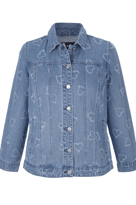 Jeansjacke, Herzen, Langarm