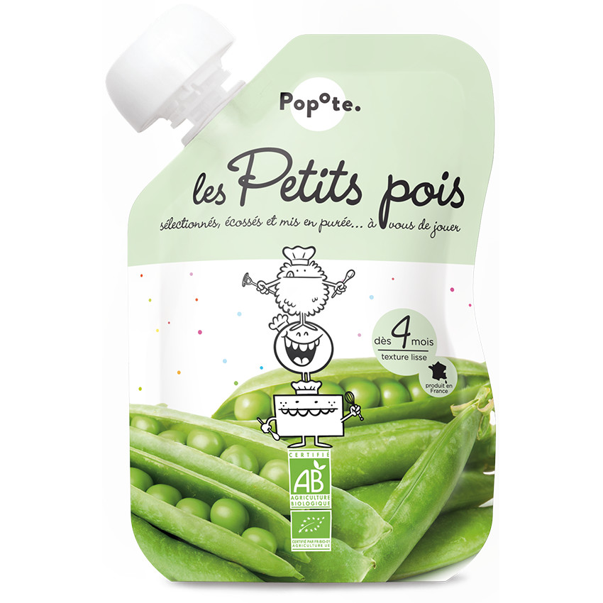 Gourde aux petits pois bio - 120g