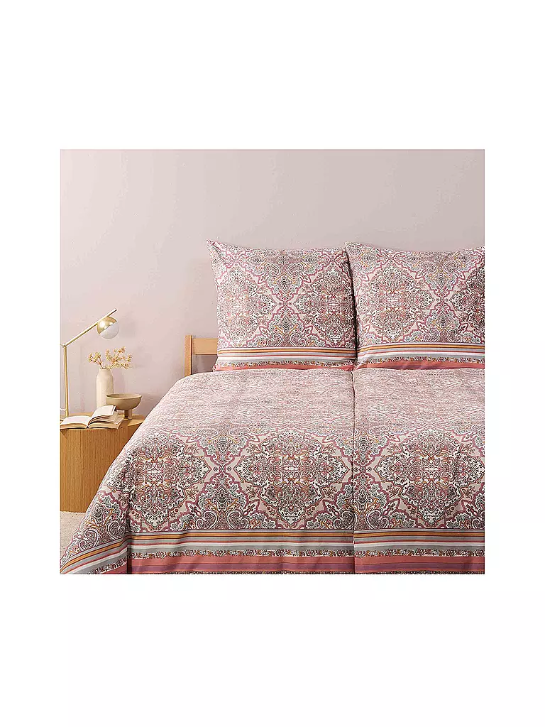BASSETTI Satin Bettwäsche MARECHIARO 70x90cm/140x200cm Rosa rosa
