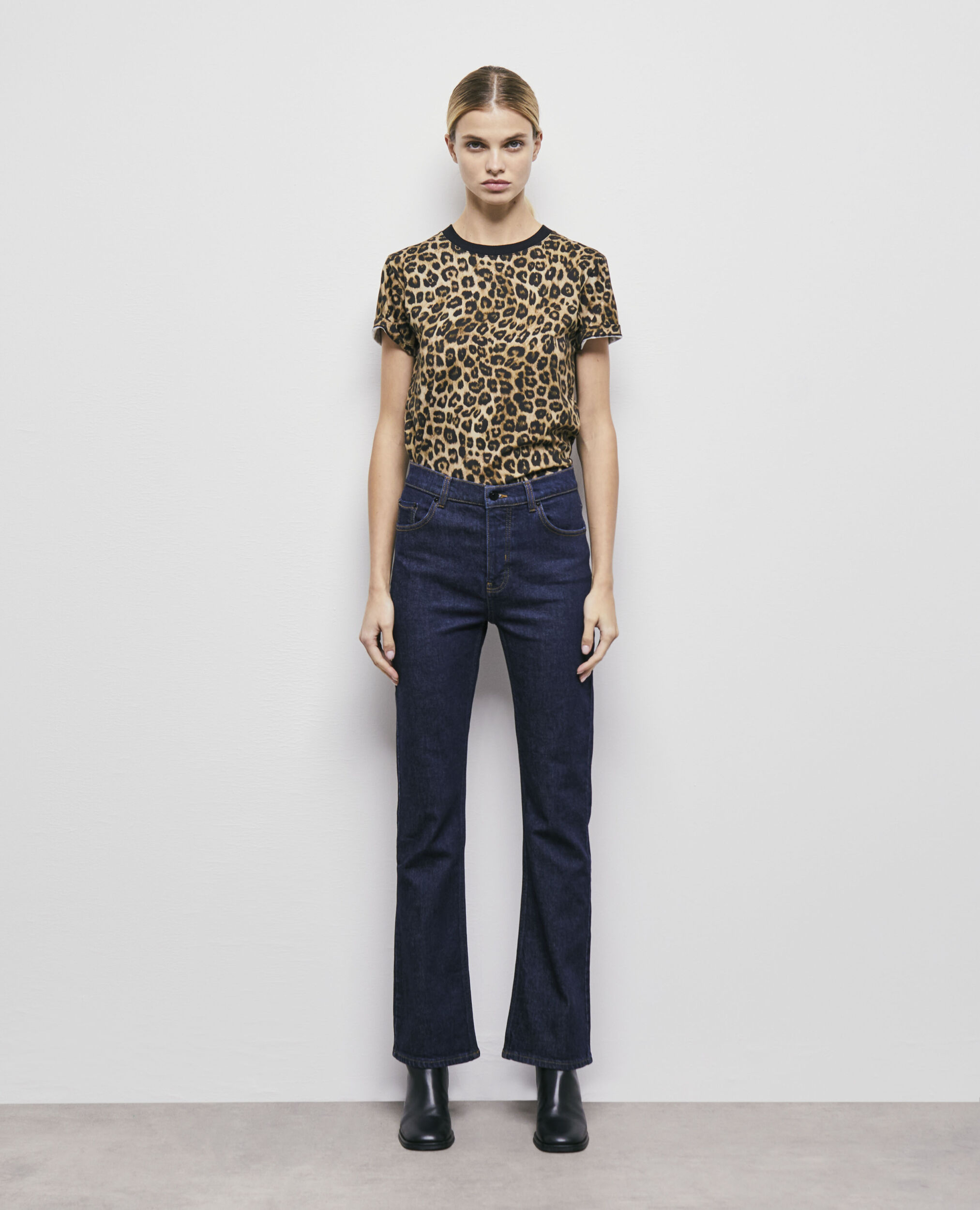 Jean flare bleu foncé