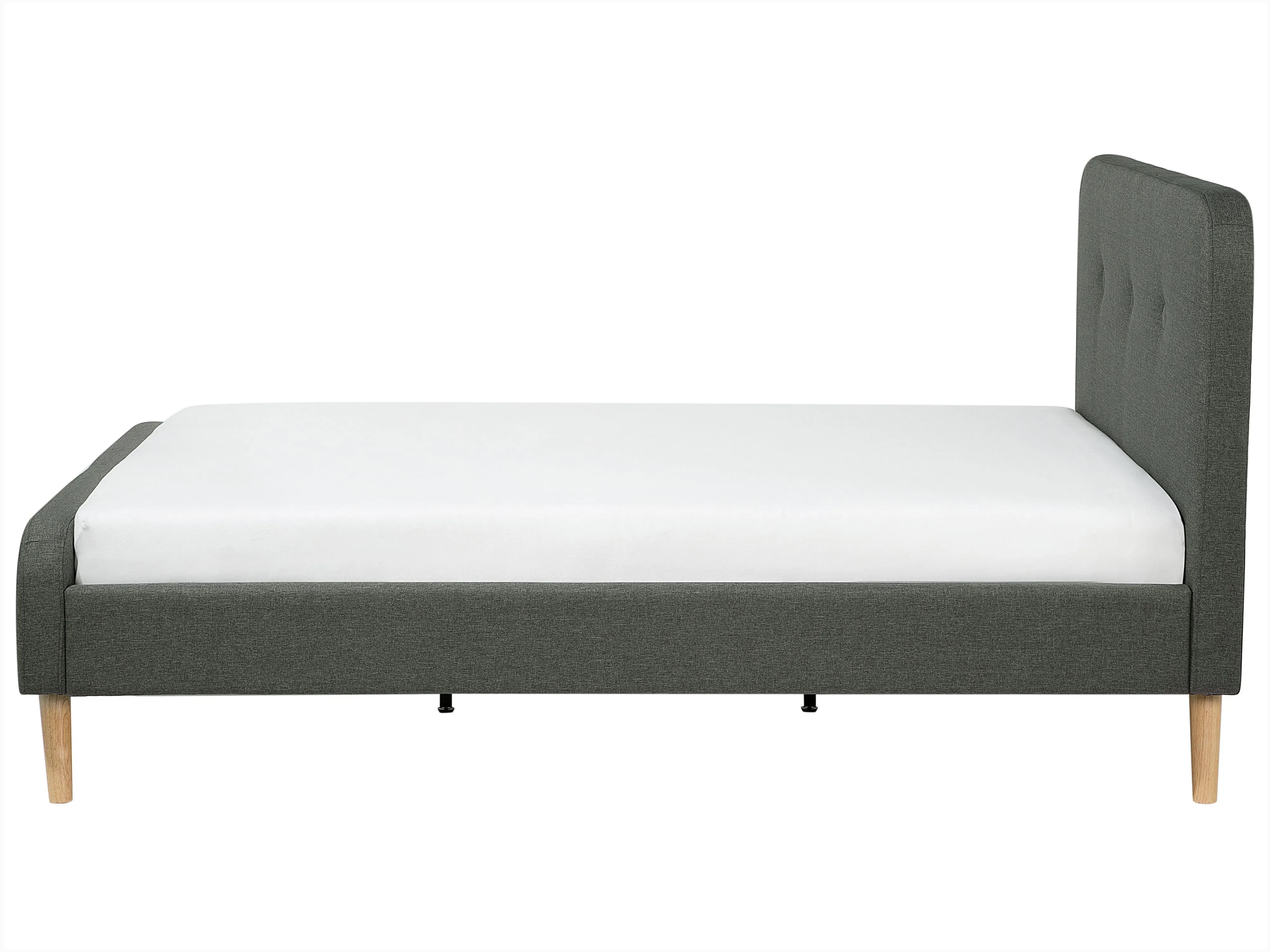 Bed Stof RENNES 180 x 200 cm Donkergrijs
