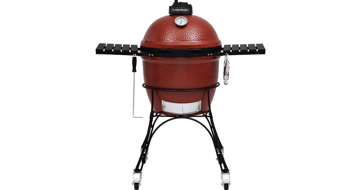 Kamado JoeClassic houtskoolbarbecue  (Rood/zwart, Ø 46 cm)