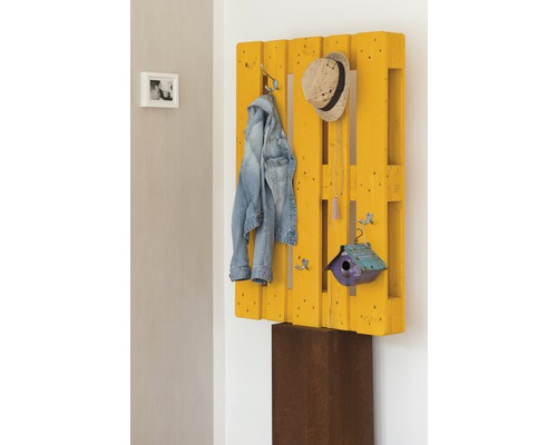 Projectpallet, halve maat, 120 x 40 x 15 cm, bruin
