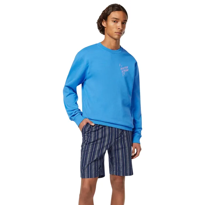Scotch & Soda Left Chest Artwork Sweater Heren