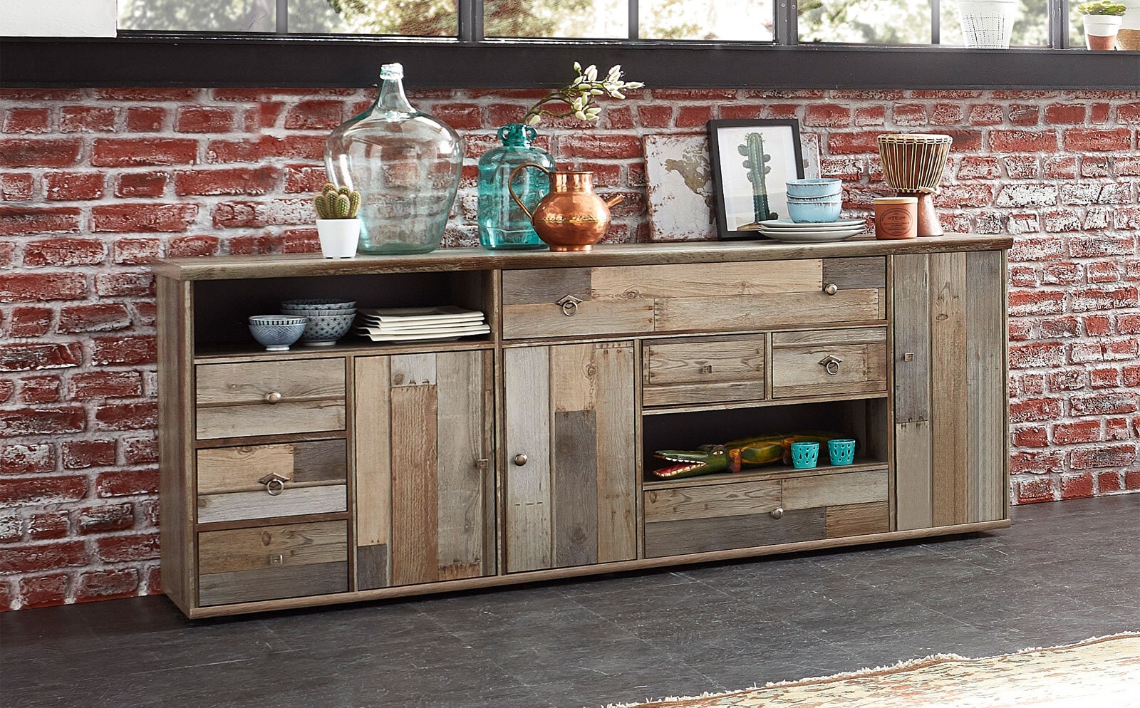Sideboard Bonanza Driftwood Nachbildung ca. 194 x 80 x 49 cm