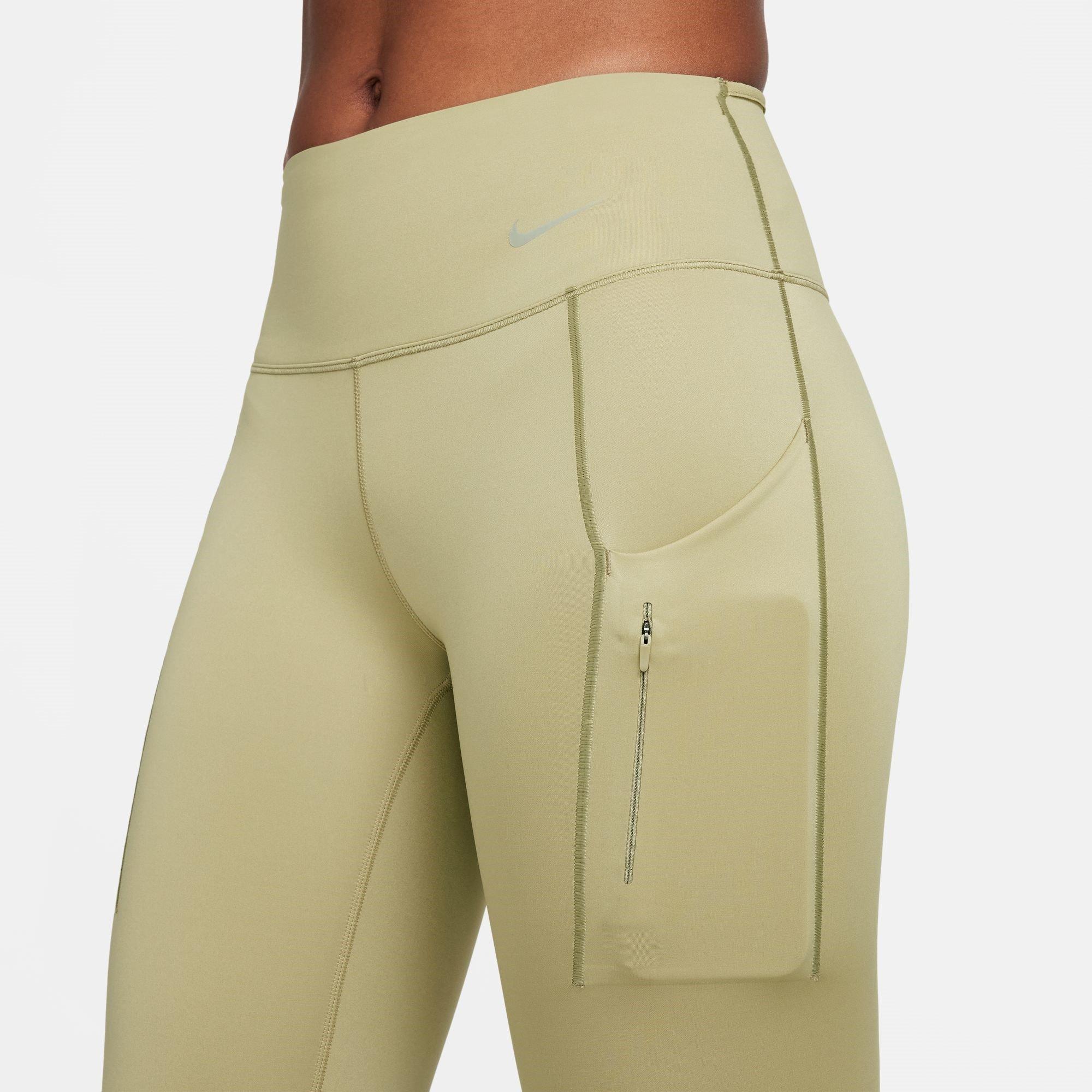 Nike Dri FIT Go Womens Firm Support Mid Rise 7 8 Leggings with Pockets