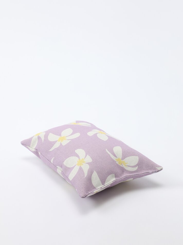 Conjunto de bolsa, travesseiro e tapete - Lilás