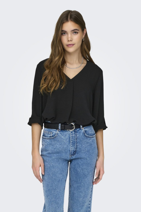 Jacqueline de Yong zwarte dames blouse