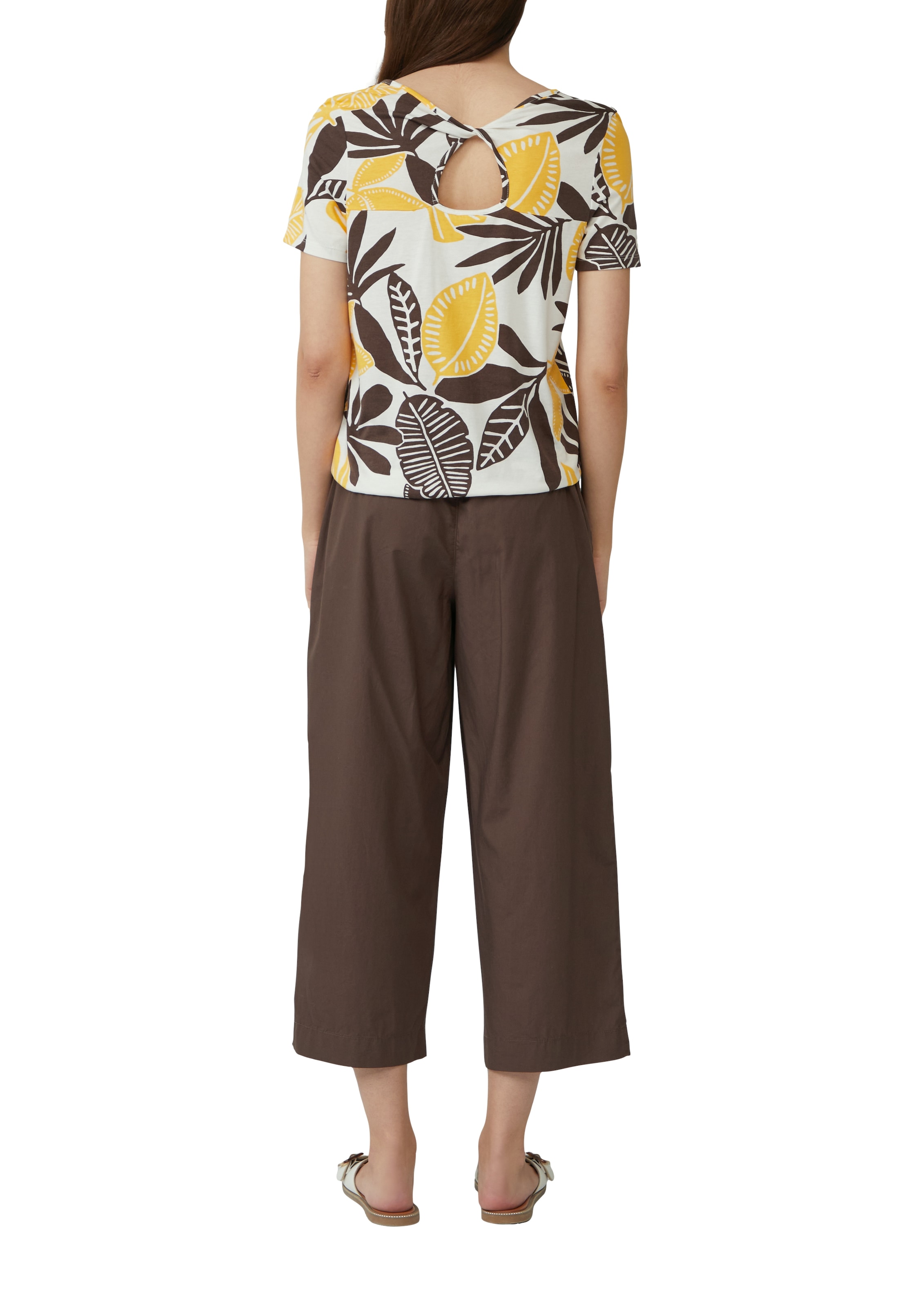 s.Oliver Print-Shirt , im O-Shape mit Cut-out