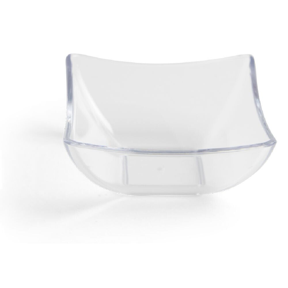 Lot de 6 verrines 95ml plastique transparent Ø7,9xH3,6cm