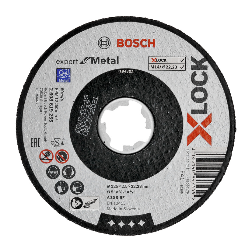 Kappeskive 125x2,5x22,23 mm