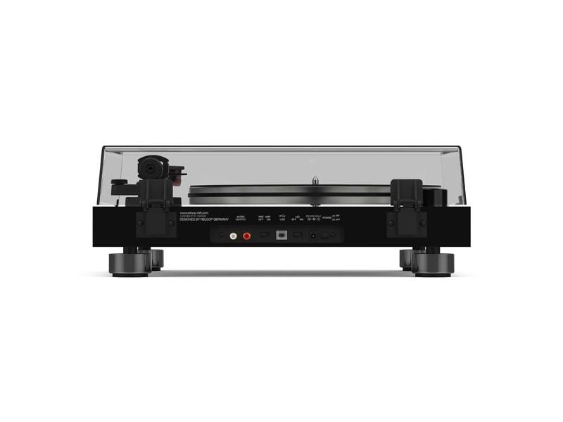 Reloop Plattenspieler HiFi Turn7 Schwarz Hochwertiges USB-Plattenspielersystem mit Riemenantrieb