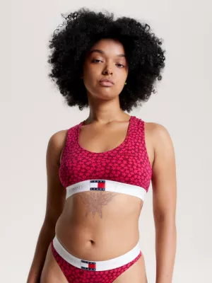 Sutiã Racerback com Estampa do Logo Heritage