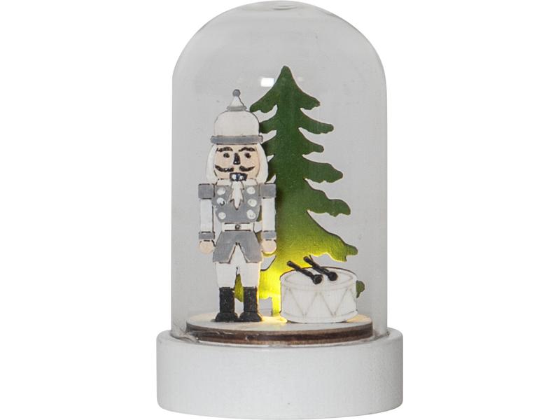 Star Trading LED-Figur Nussknacker, 9 cm, 2 Stück Nussknacker im Wald