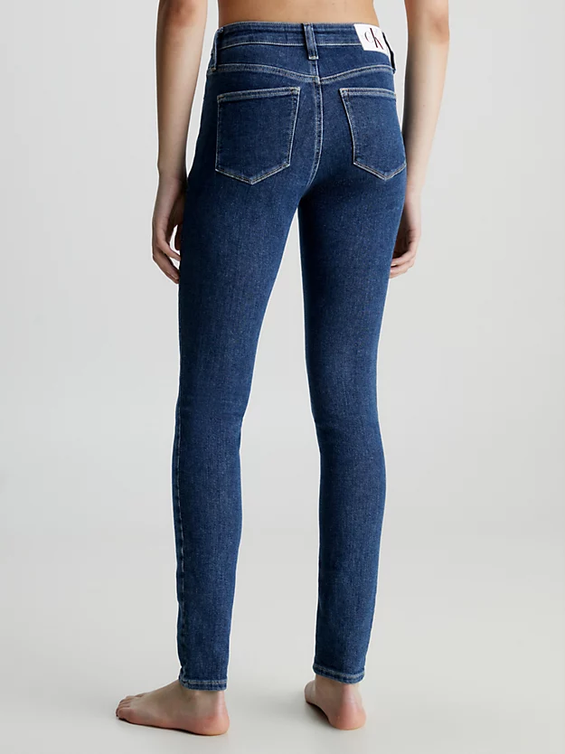 Calça jeans skinny de cintura alta