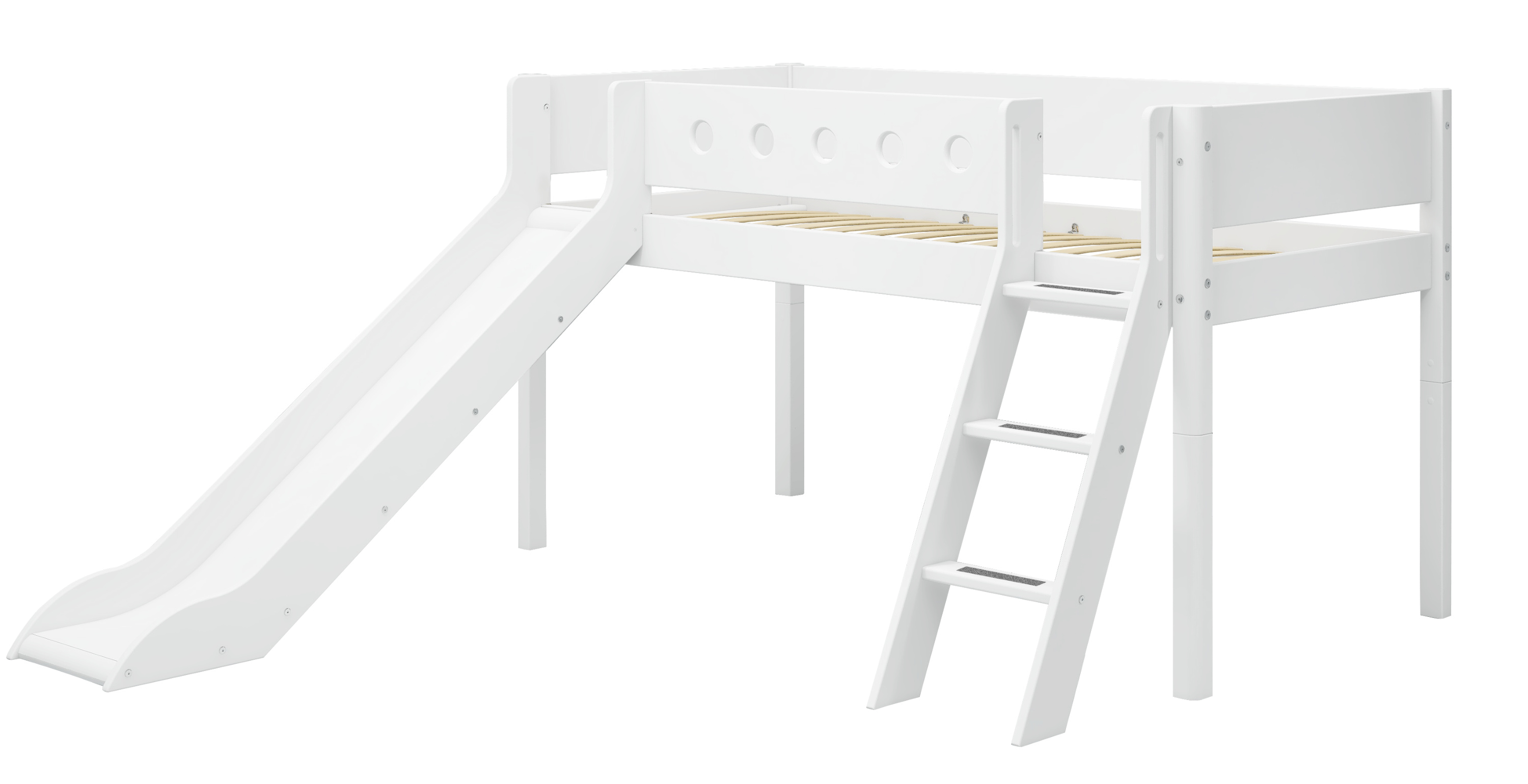 Halbhohes Bett FLEXA WHITE