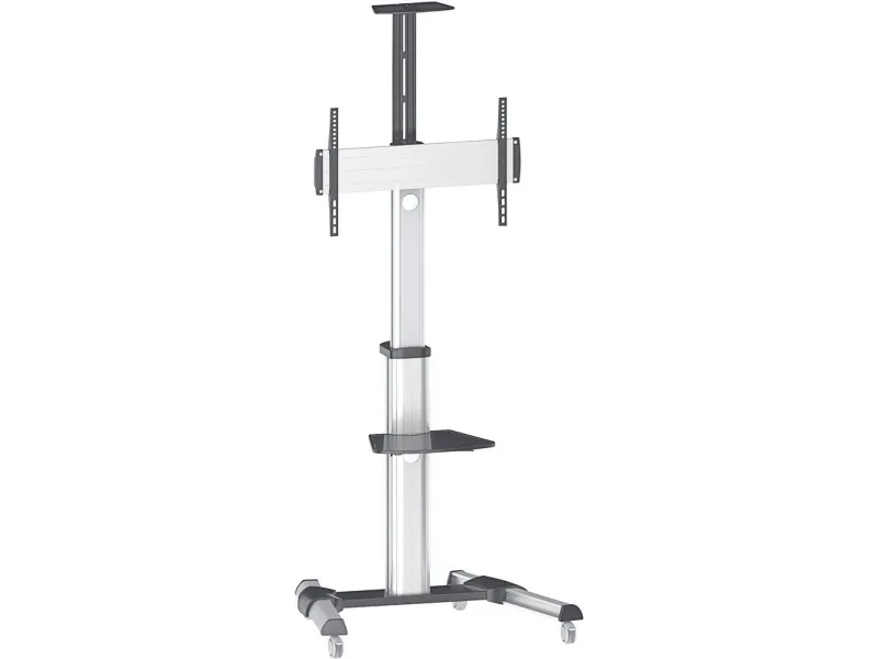 Manhattan TV & Monitor Mount, Trolley Stand, 1 screen, Screen Sizes: 37-65