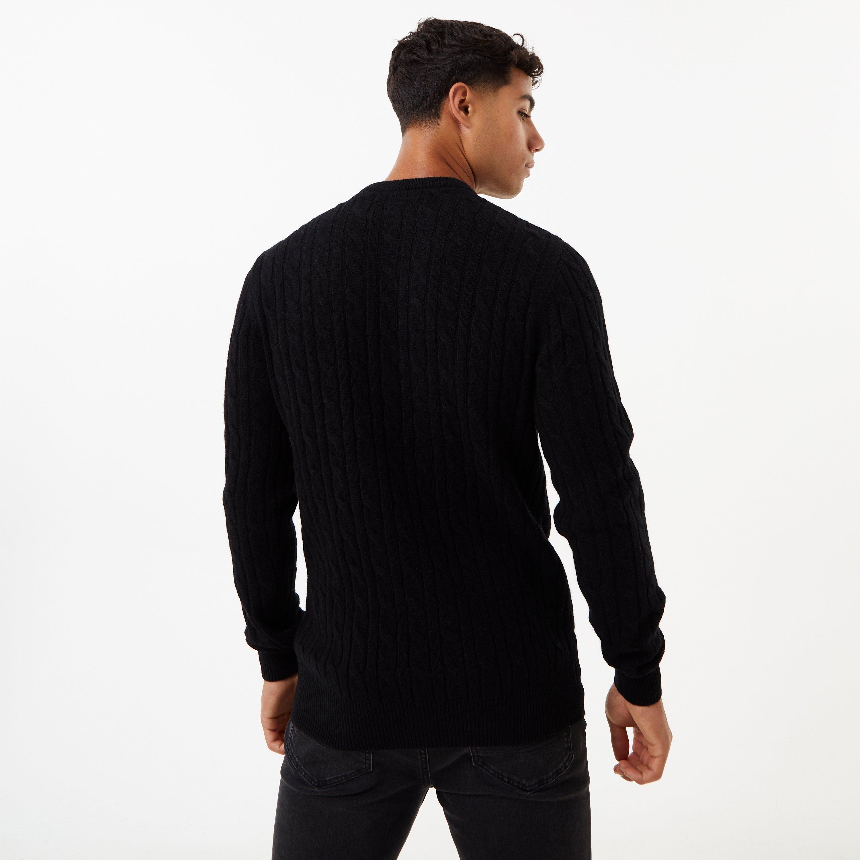 Jack Wills Marlow Merino Wool Blend Cable Knitted Jumper