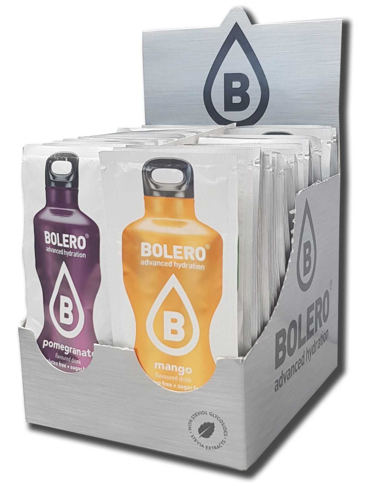 Mistura para bebidas Bolero, 12 sabores, 12 x 9 g