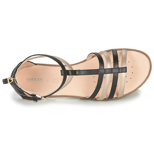 Geox - SANDAL KARLY GIRL - Noir / Doré