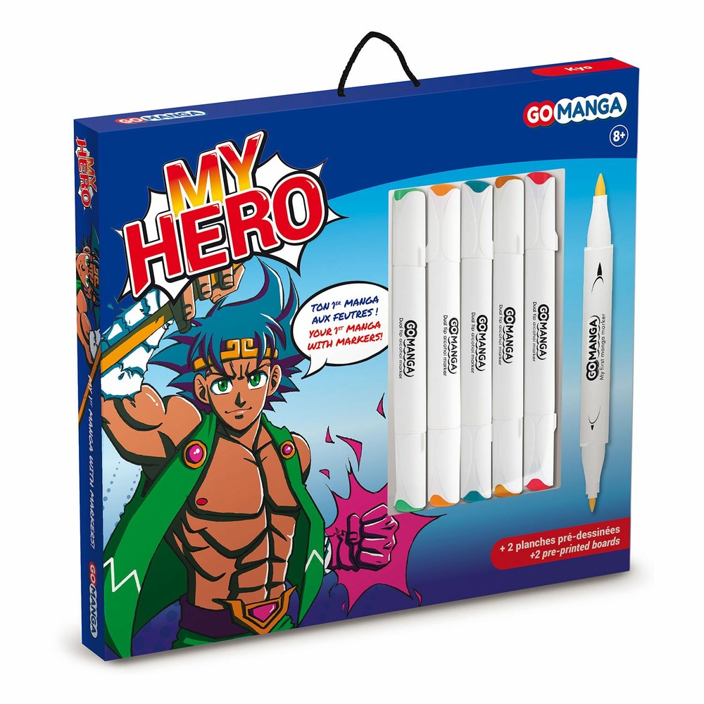 Kit de dessin my hero go manga - kyo