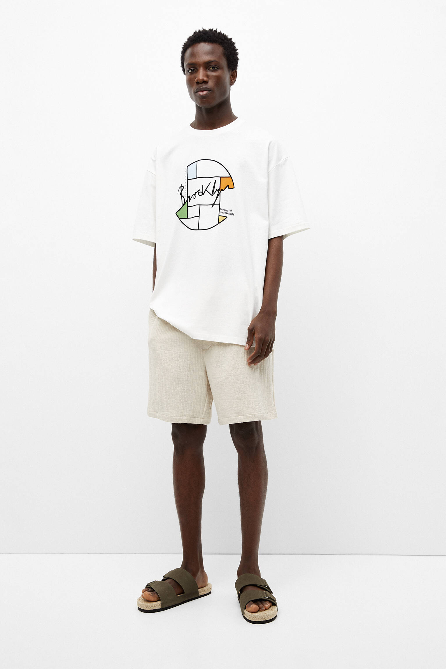 CAMISETA BRANCA BROOKLYN - OFF WHITE