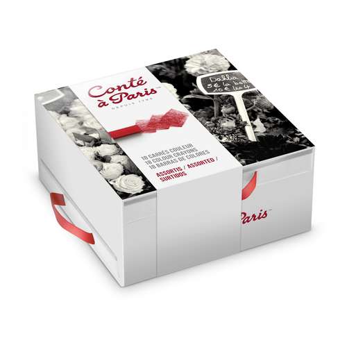 Conté à Paris™ Carré Fächerbox Pastellkreiden Set