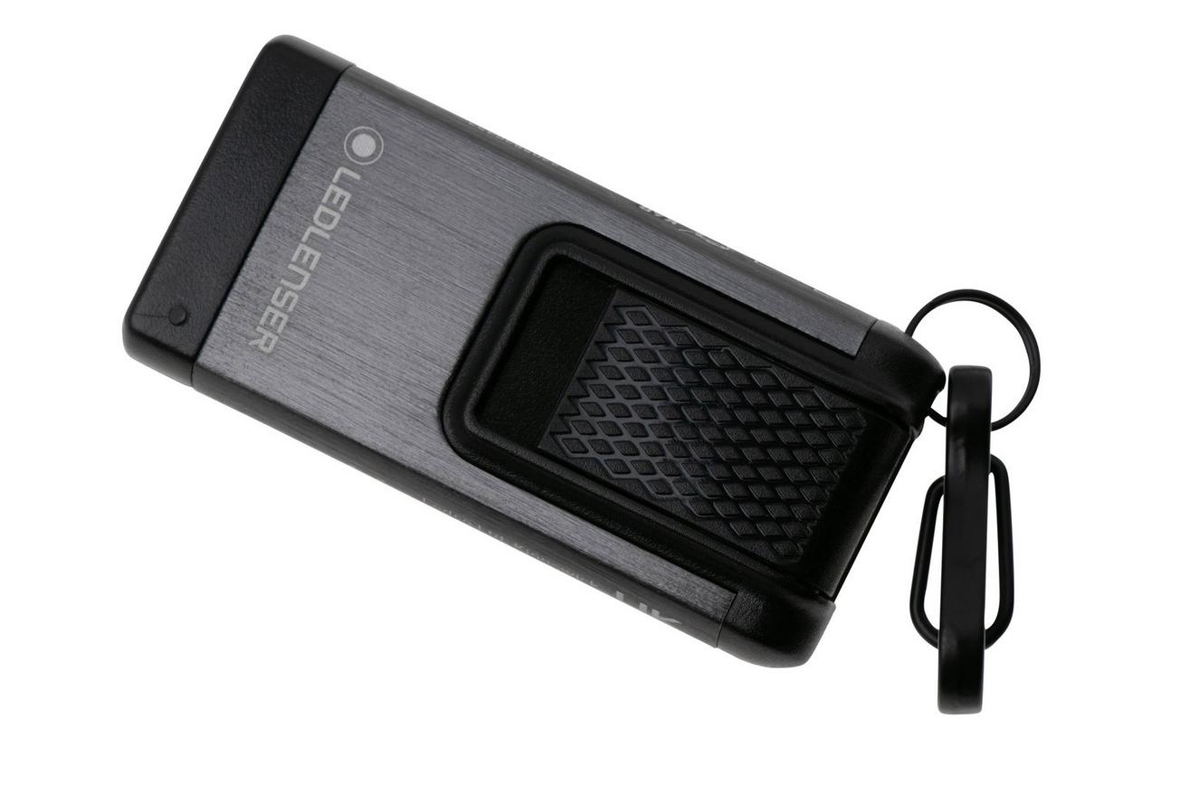 Ledlenser K4R oplaadbare sleutelhangerzaklamp, 120 lumen, grijs