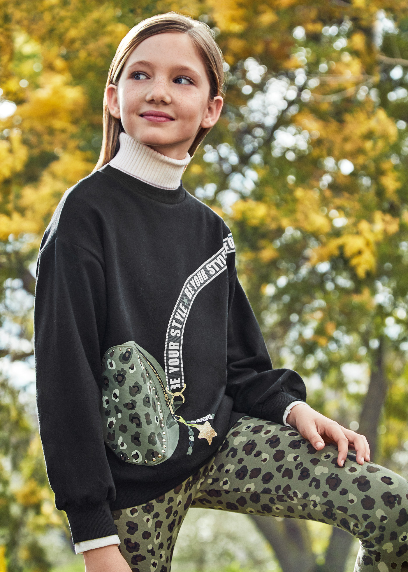 Conjunto estampado de duas peças Better Cotton para meninas