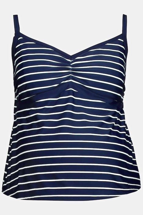Bellieva-Tankini, Ringel, Raffung, verstellbare Träger