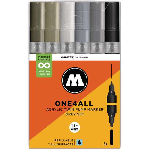MOLOTOW™ ONE4ALL Acrylic Twin 6er-Sets