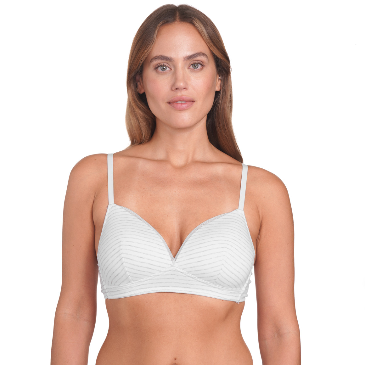 Gina Benotti 2 Damen Soft-BHs mit wattierten Cups weiss