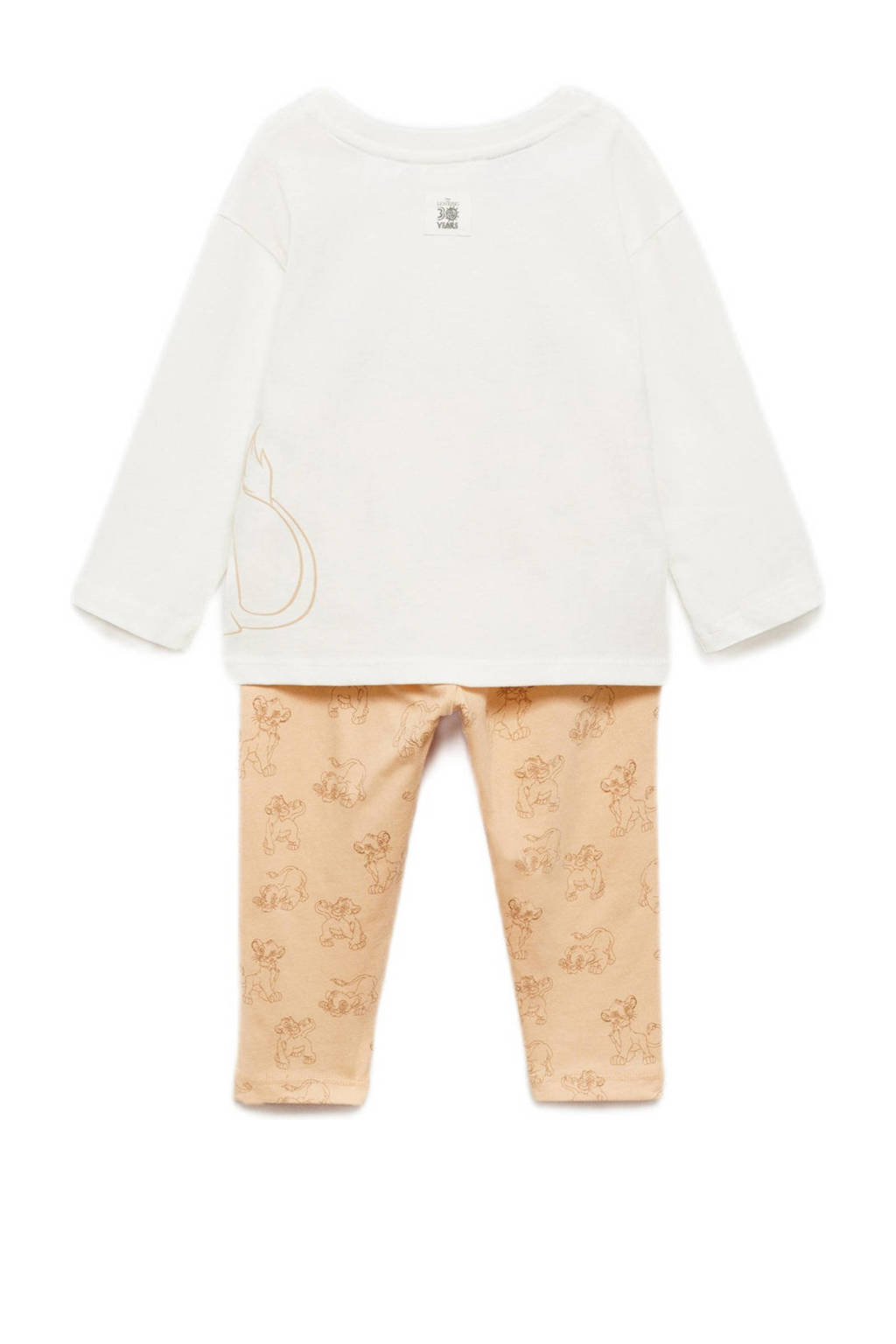 Mango Kids Lion King pyjama beige/zand