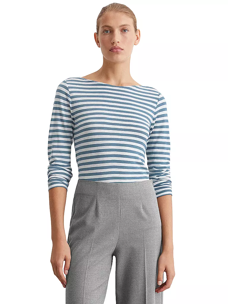 MARC O'POLO Langarmshirt  blau