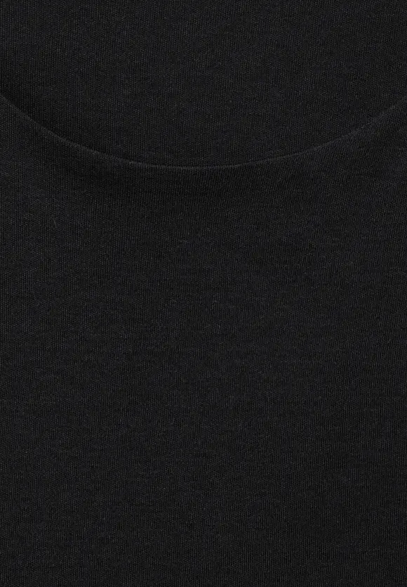 Shirt in Unifarbe - Black