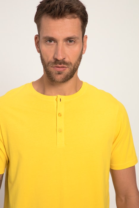 Henley, Basic, Knopfleiste, Halbarm