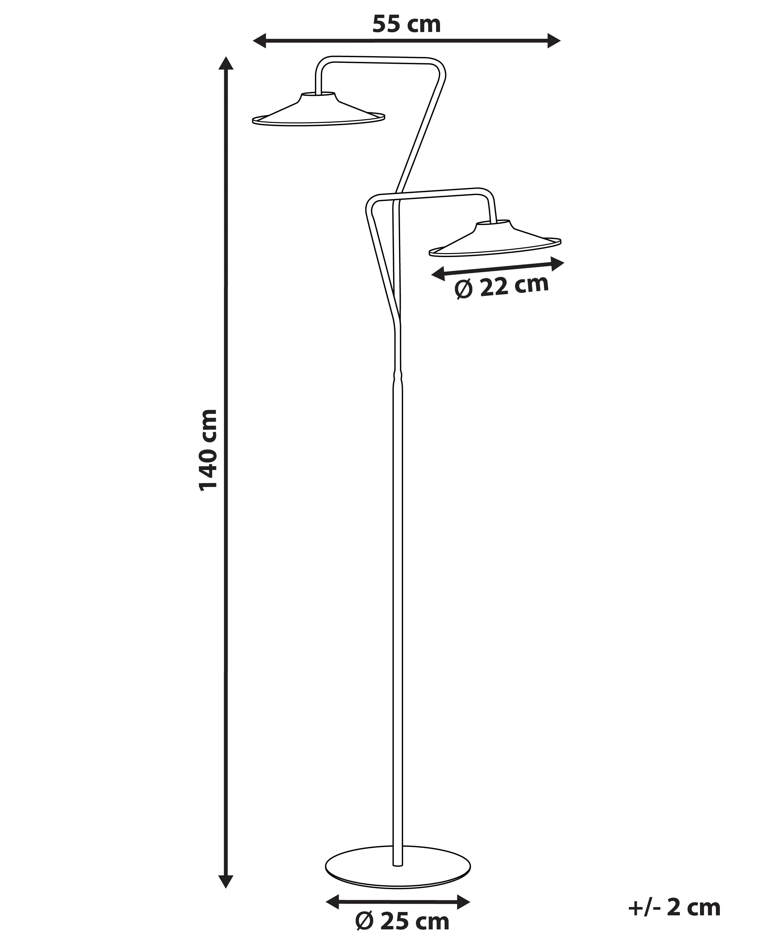LED staande lamp GALETTI Metaal Wit