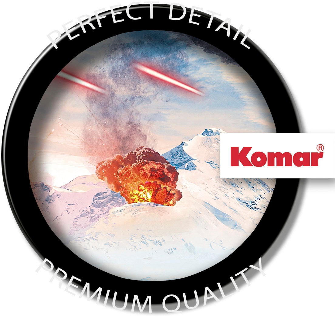 Komar Fototapete »Digitaldruck Vlies -  Star Wars Hoth Showdown - Grösse 400 x 250 cm« bedruckt glatt Kinderzimmer