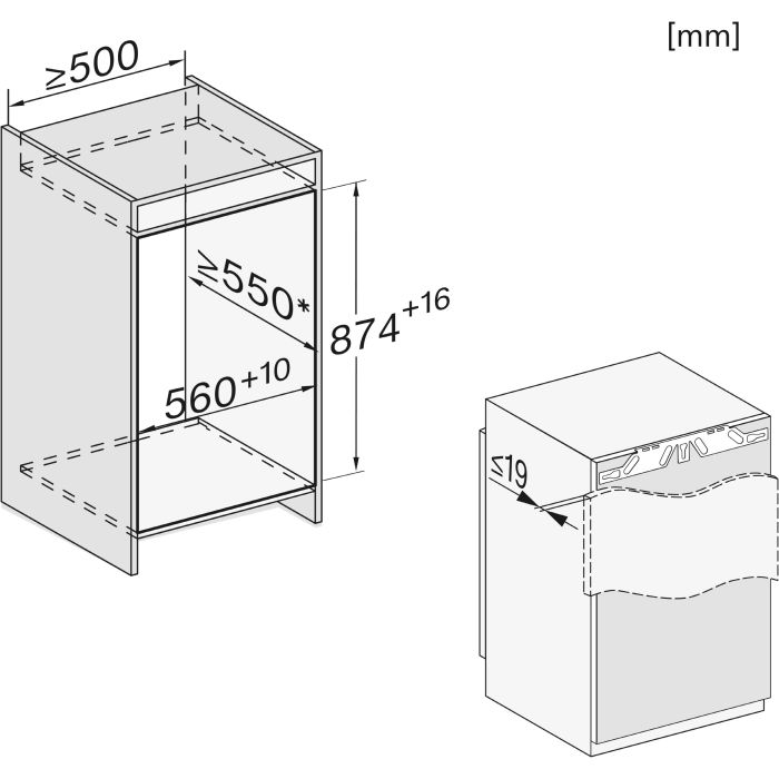 Miele Einbau-Gefrierschrank FNS 7140 E