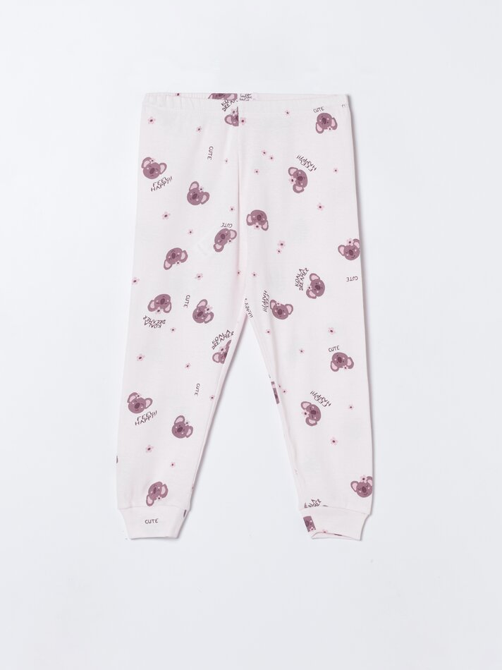 Conjunto com 2 pijamas combinando - Rosa Claro