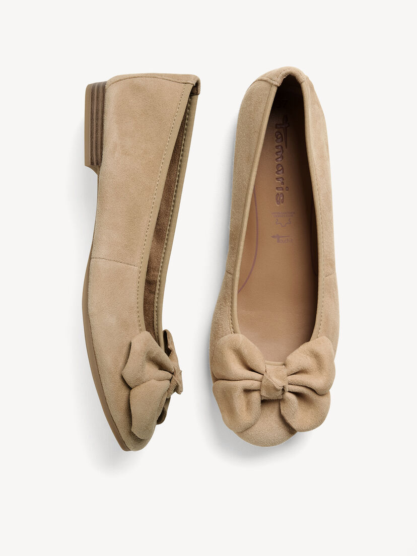 Leren Ballerina - bruin