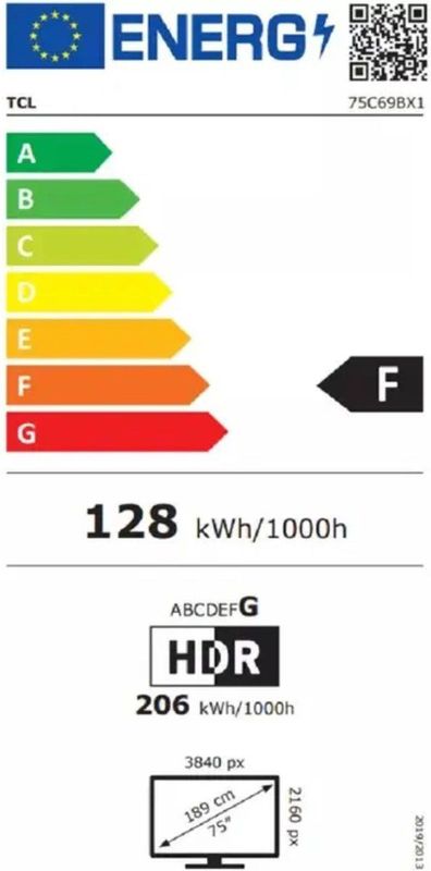TCL - QLED 75C69B - TV - 75 inch - 2024 - Quantum Dot Technologie