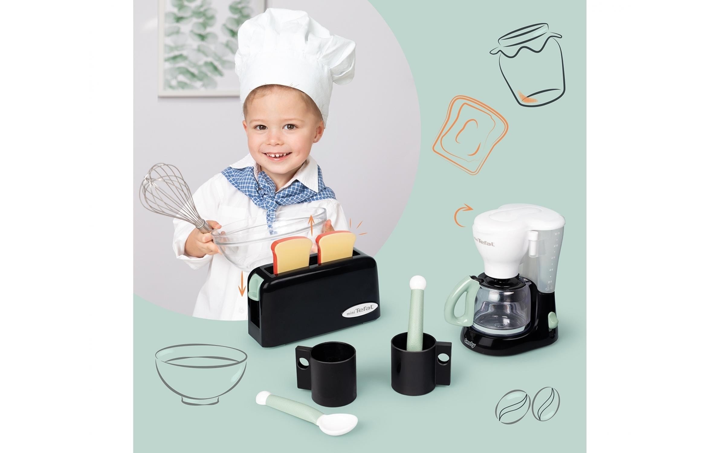 Smoby Kinder-Haushaltsset »Tefal Frühstück«