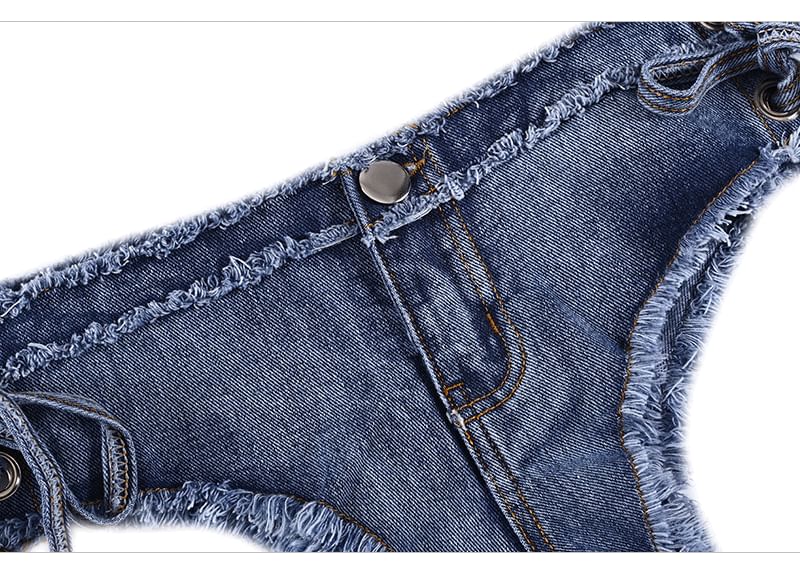 SPUCIKLEI - Gewassen denim bikiniset