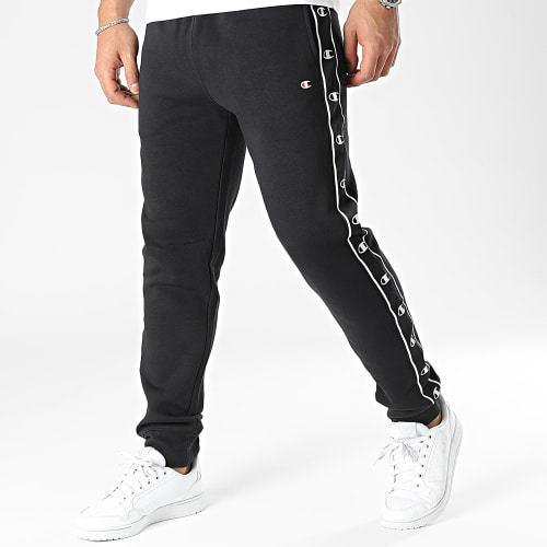 Pantalon Jogging A Bandes 218912 Noir