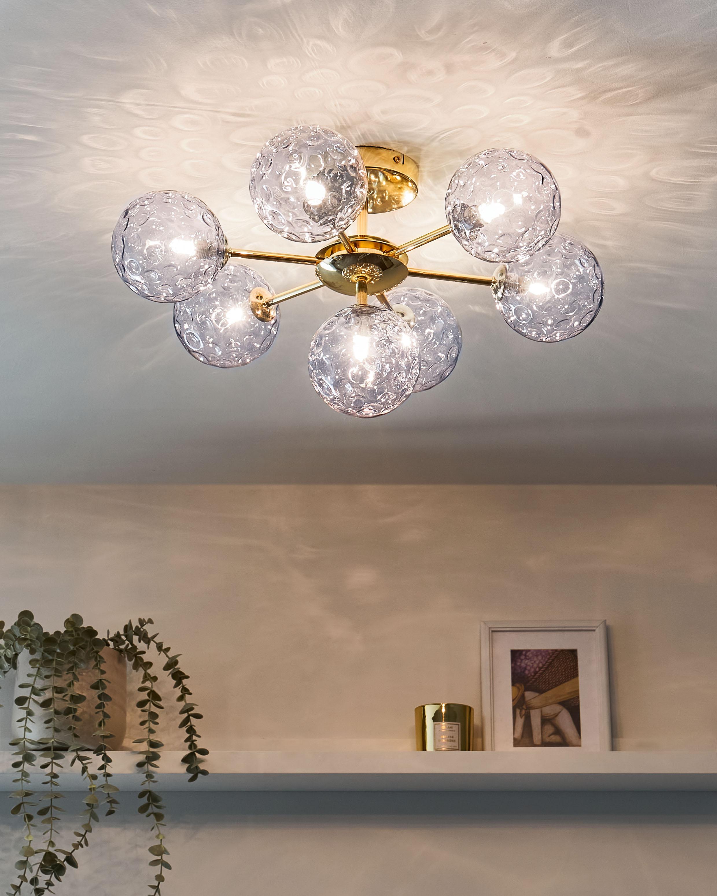 Plafondlamp ANADYR Glas Blauw